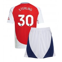 Camiseta Arsenal Raheem Sterling #30 Primera Equipación para niños 2024-25 manga corta (+ pantalones cortos)